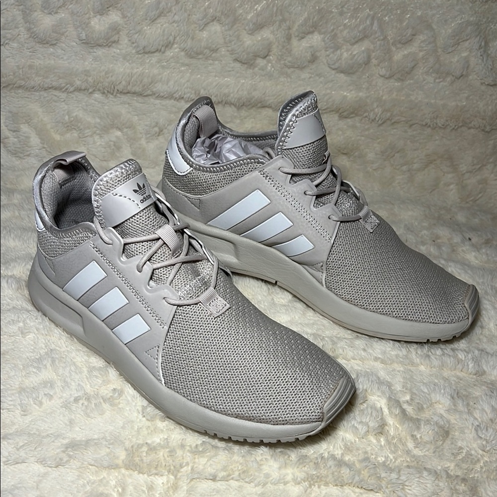Adidas Originals X PLR Girls Running Sneaker Shoe Beige Lightweight Size 6